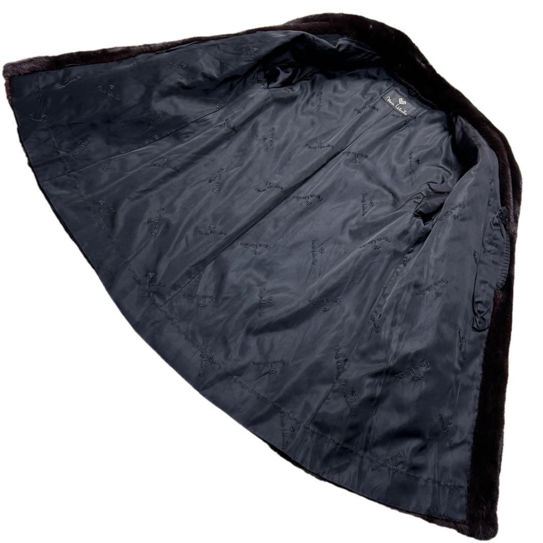 美品　総丈91cm　マリオヴァレンティ　グラマミンク　ファーコート　なめし柔らか