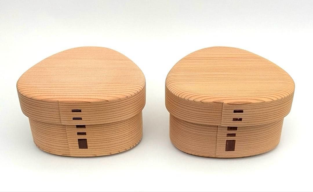 柴田慶信商店　おむすび弁当箱　2個セット　曲げわっぱ　未使用