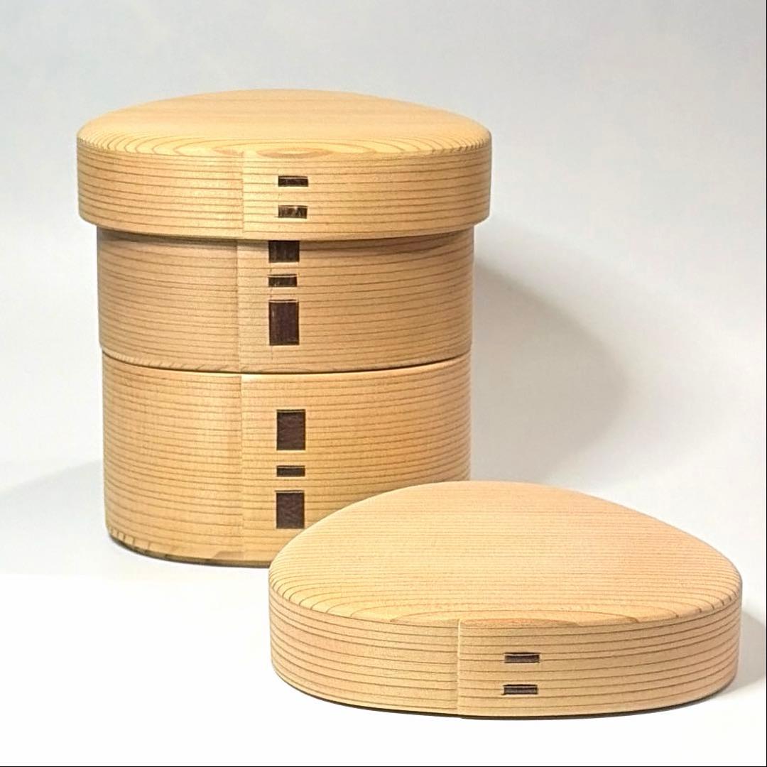 柴田慶信商店　おむすび弁当箱　2個セット　曲げわっぱ　未使用