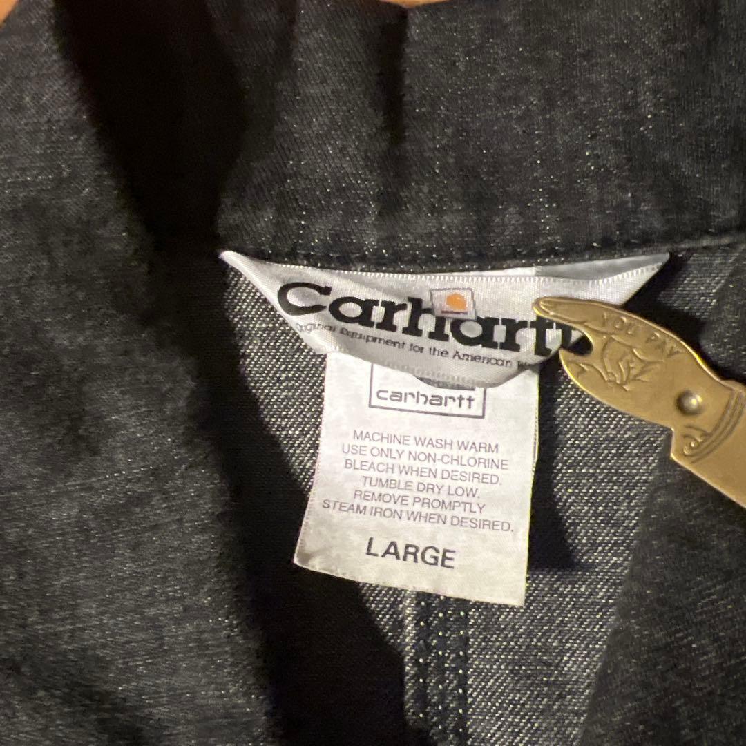 00s Carhartt カーハート カバーオール チョアコート 炭黒 古着
