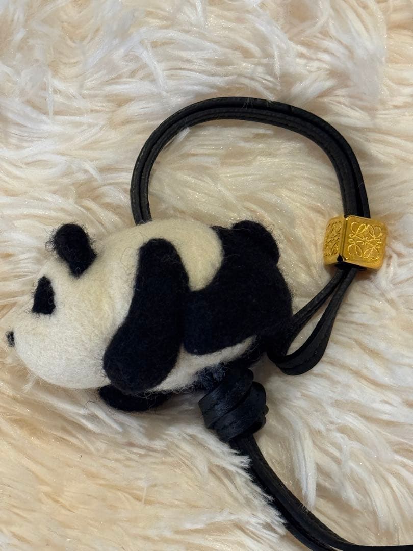 【美品】ロエベ LOEWE パンダ バッグチャーム