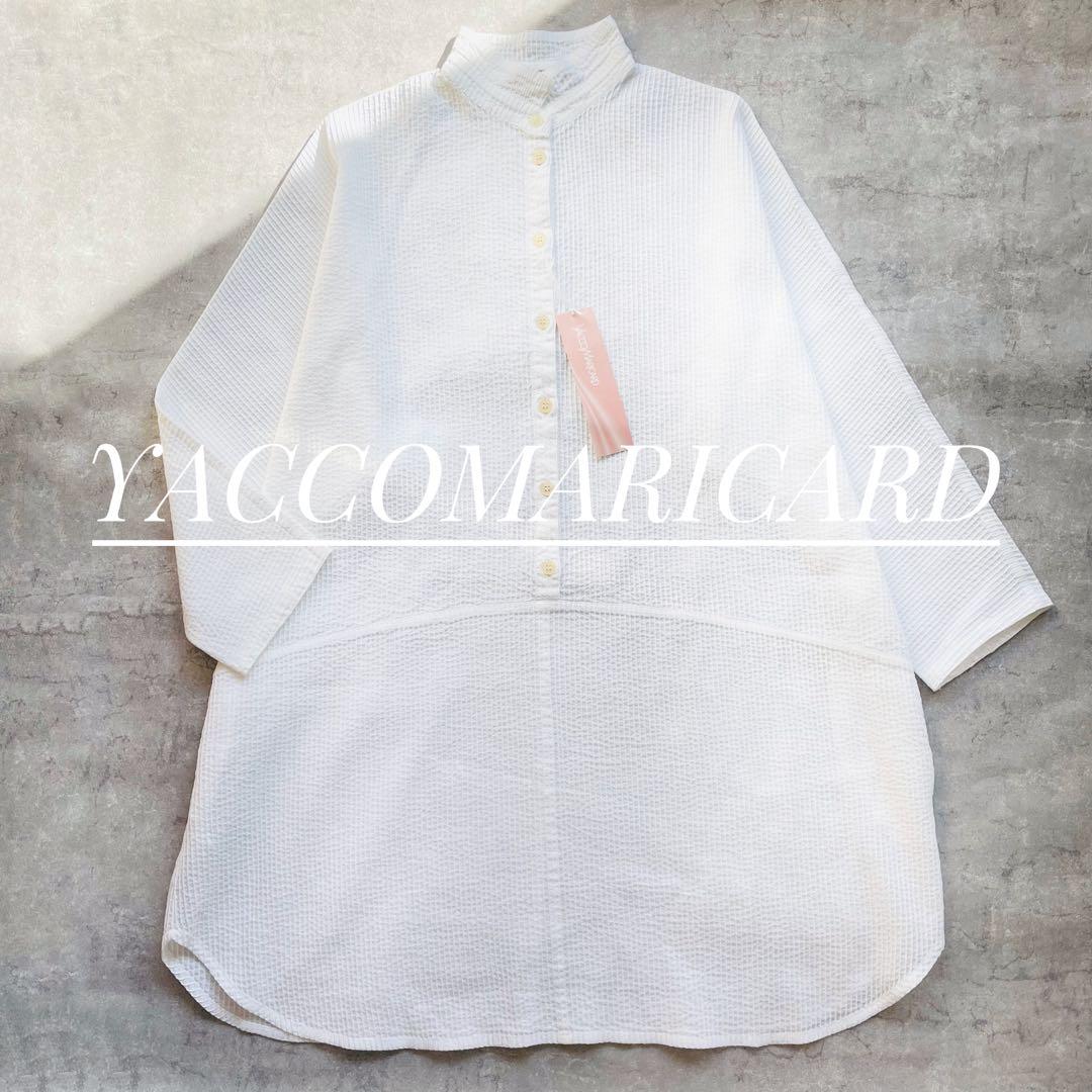 新品未使用タグ付き✴︎ヤッコマリカリド シャツ チュニック ワンピース ホワイト