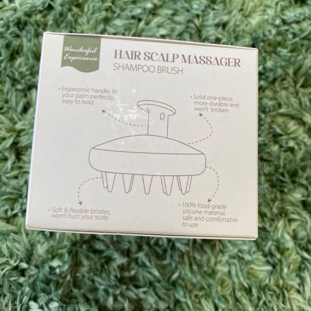 ⭐️未使用⭐️シリコンシャンプーブラシ　スカルプブラシ　ブラック