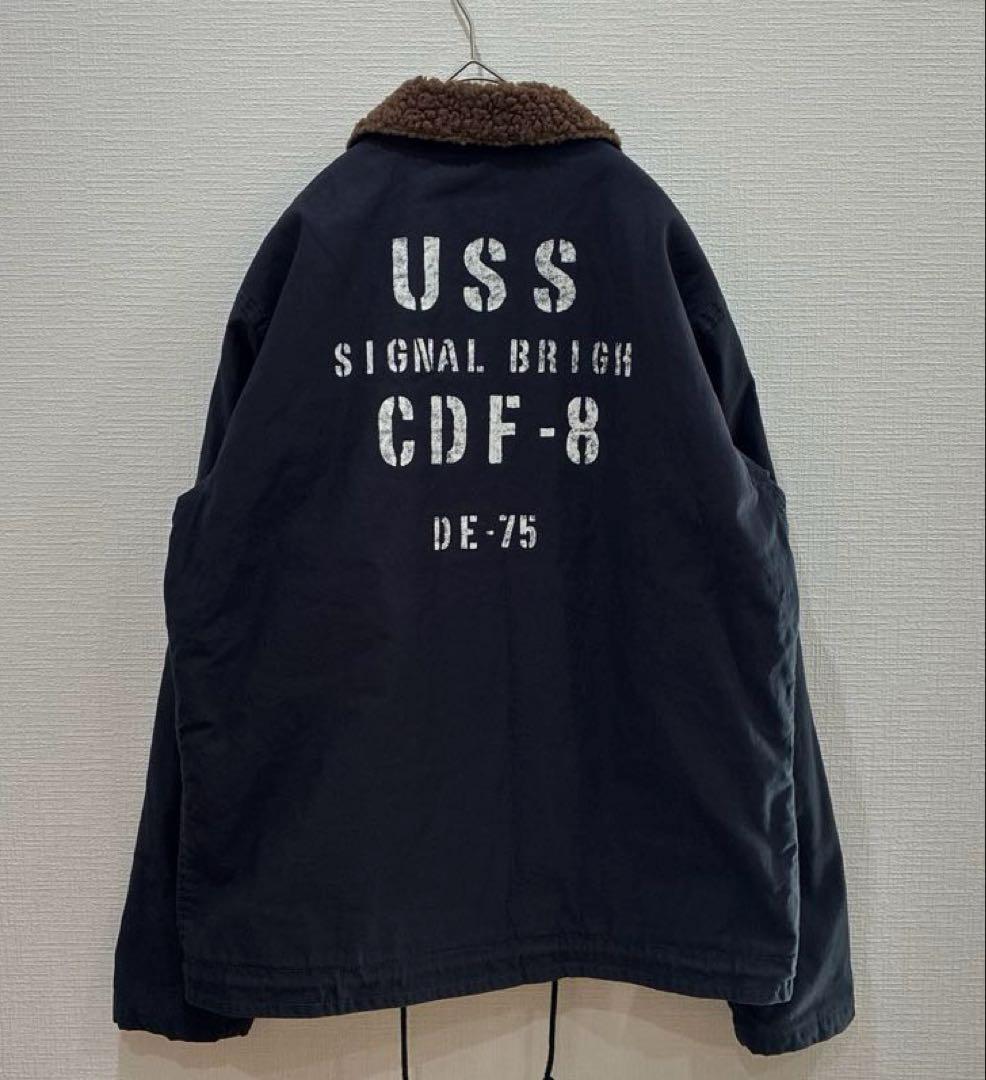 希少サイズ AVIREX N-1 デッキジャケット／ネイビー 2XL 大きい