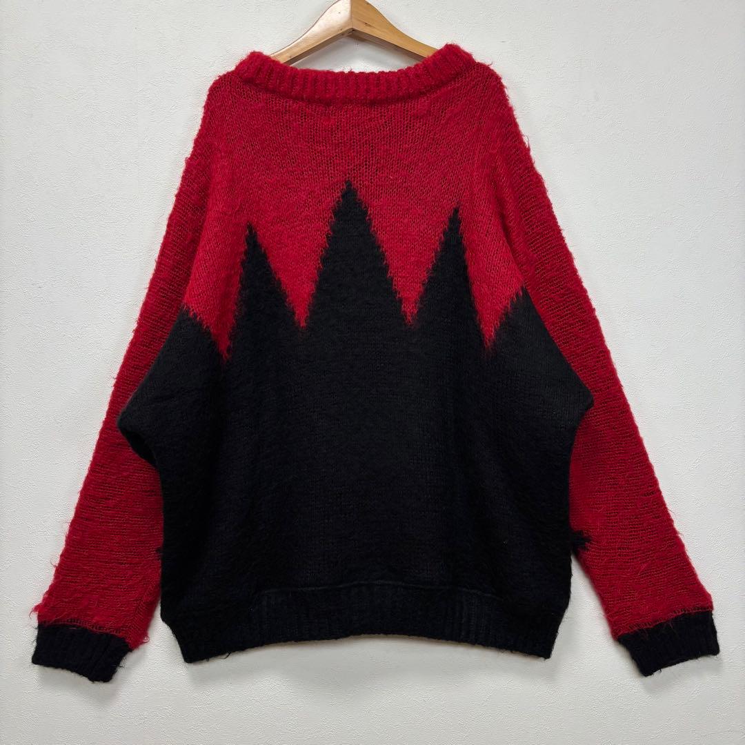 テンダーロイン モヘヤ ニット クルーネック セーター ブラック ジョッキー 馬