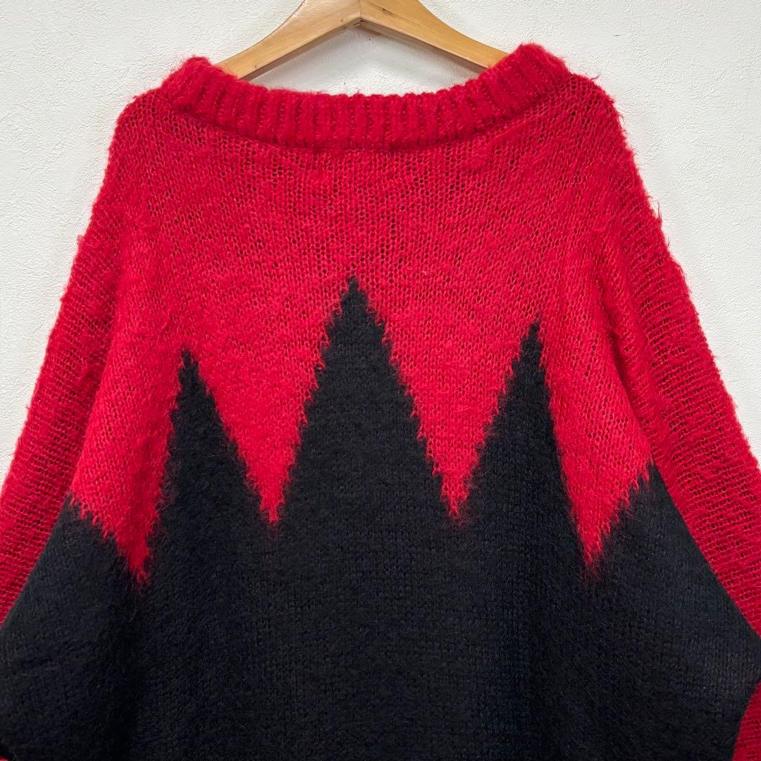 テンダーロイン モヘヤ ニット クルーネック セーター ブラック ジョッキー 馬