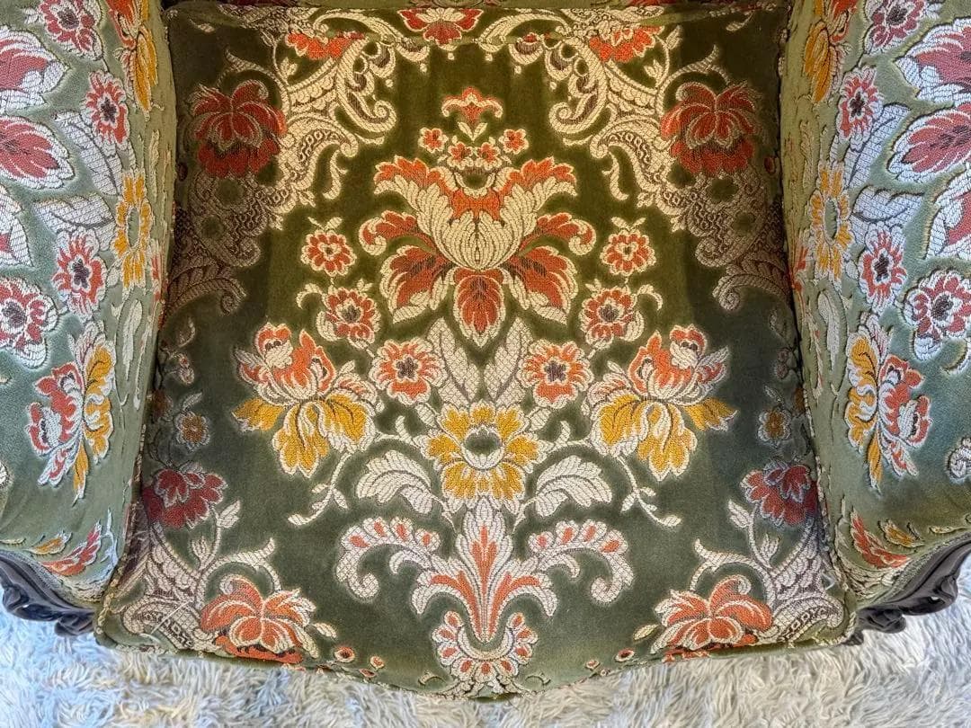 金華山織　クラシック　クラシカル　アームソファ　猫脚　ヨーロピアン　GZ