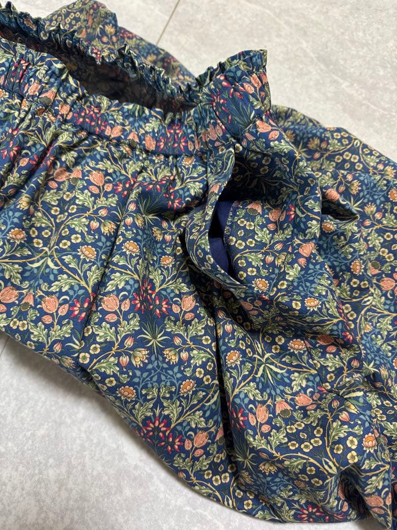 sosotto ソソット　モリス　パンツ ガウチョパンツ　ヒヤシンス　ネイビー