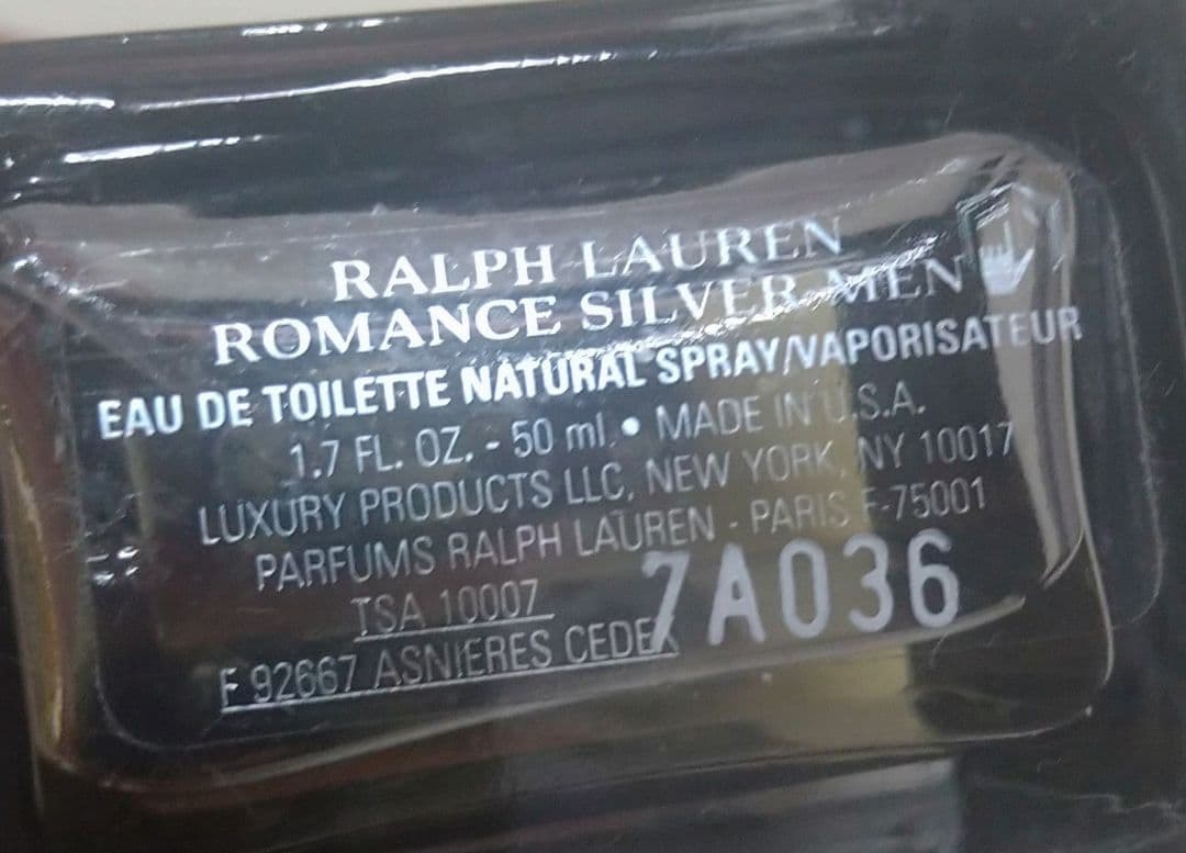【モテ香水】ラルフローレン　ロマンス　メン　シルバー　オードトワレ　50ｍｌ
