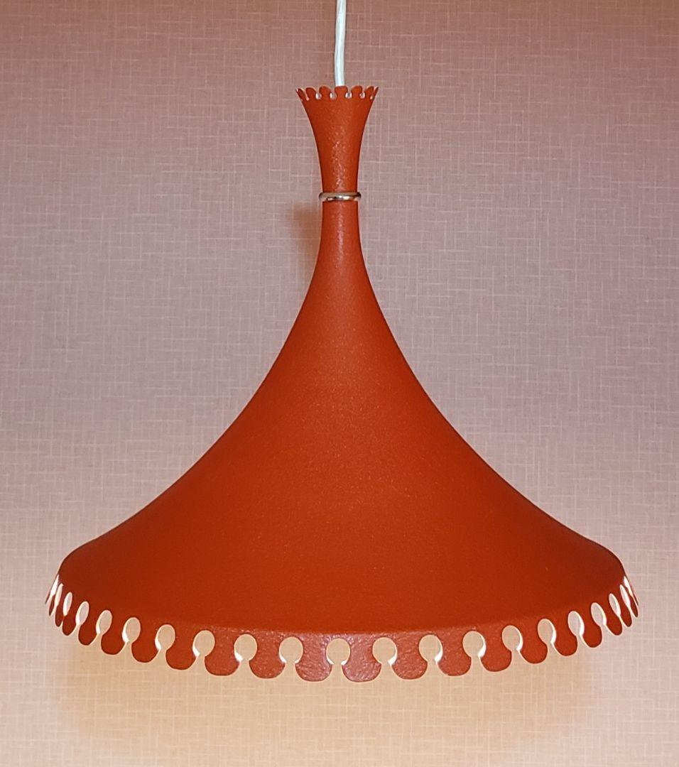 昭和レトロ ペンダントライト 当時物 ナショナル オレンジ
