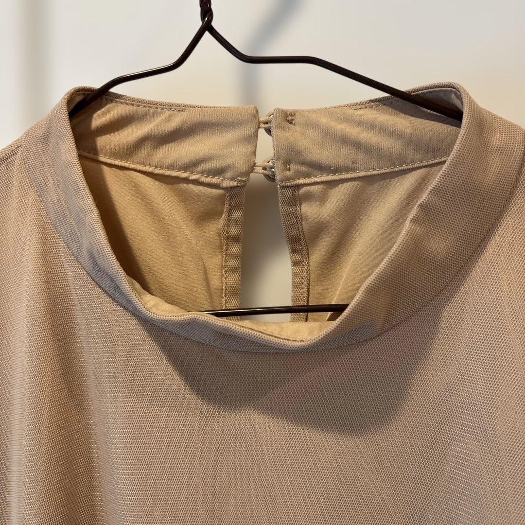 【オケージョン】CAPRICIEUX LE'MAGEチュールハイネックワンピース