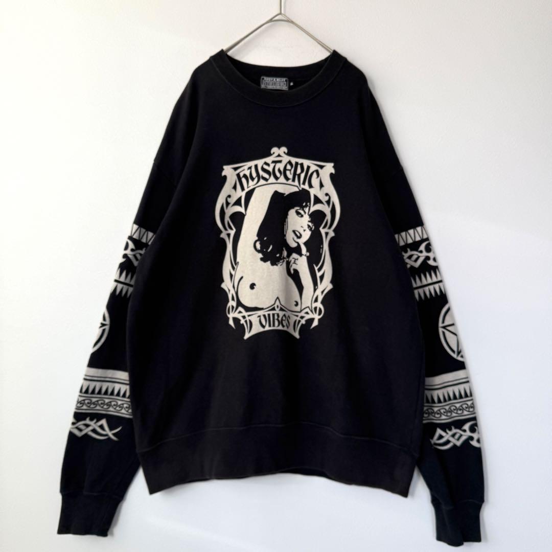 【入手困難✨】ヒステリックグラマー ヒスガール トライバル スウェット 黒 XL