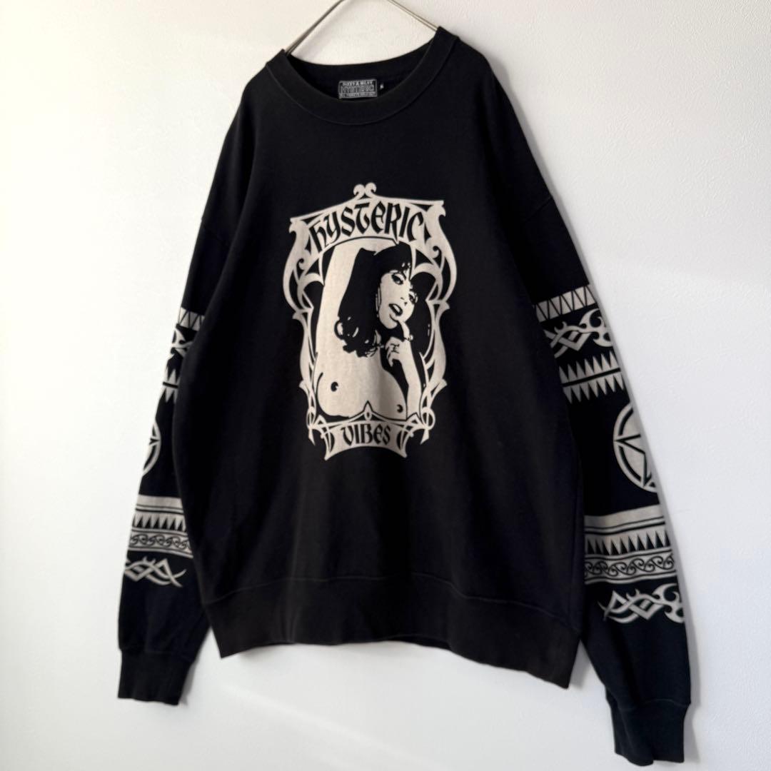 【入手困難✨】ヒステリックグラマー ヒスガール トライバル スウェット 黒 XL
