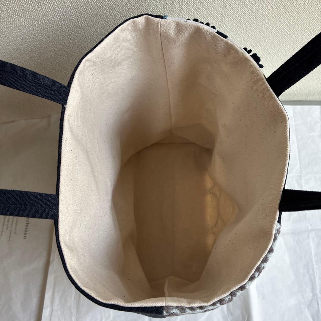 ミナペルホネン 生地使用　frost garden パッチワークトートバッグ