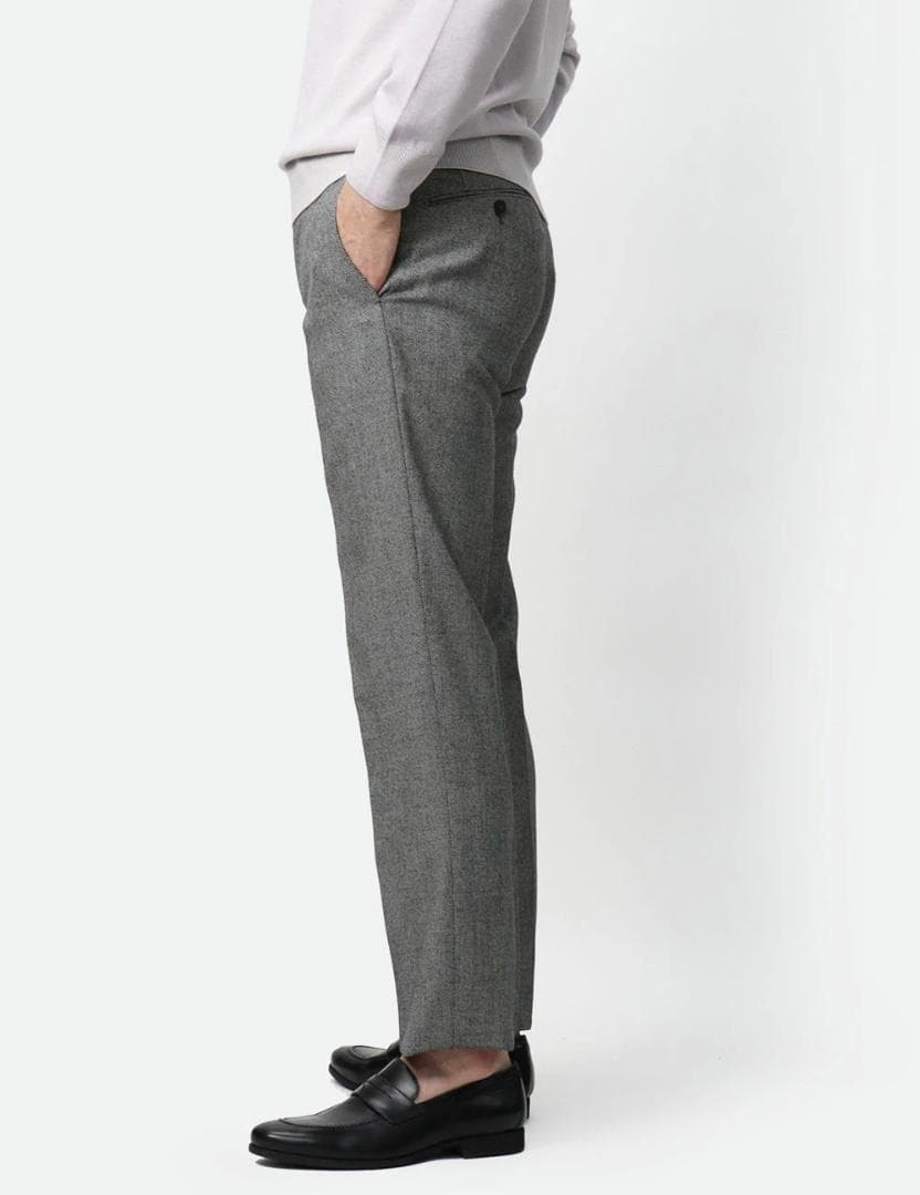 定価5万 インコテックス SUPER 100's ウールバーズアイ スラックス