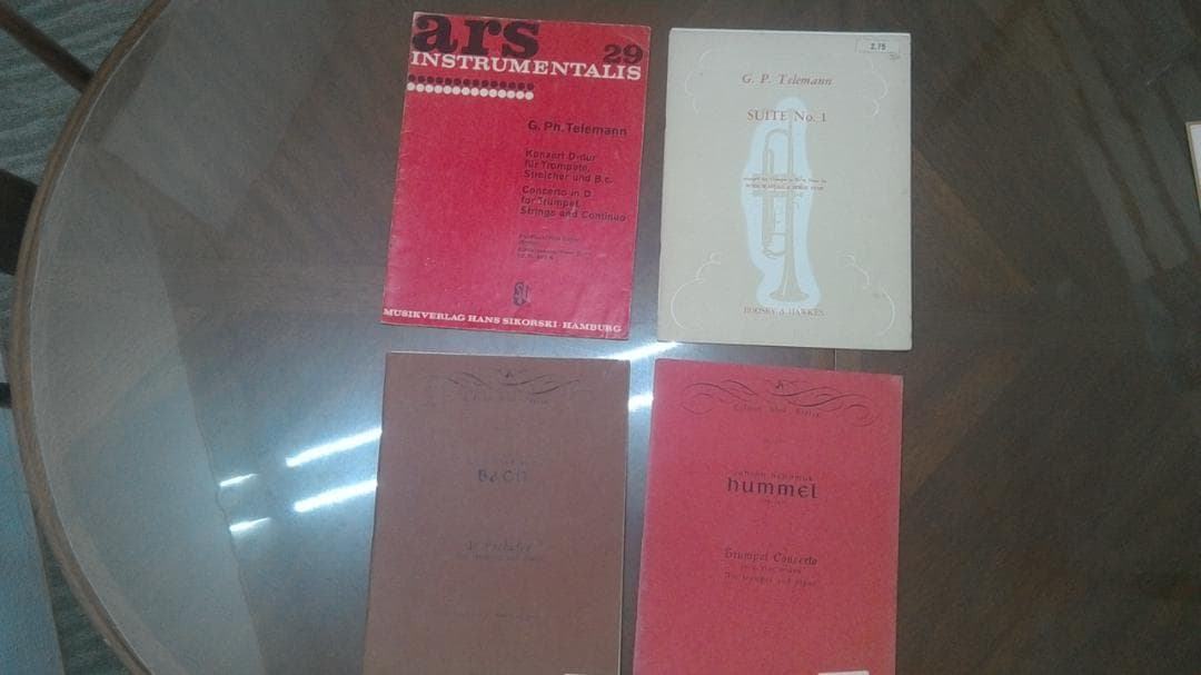 楽譜　トランペット　コンチェルト等　29曲　おまけミニチュアスコア26冊