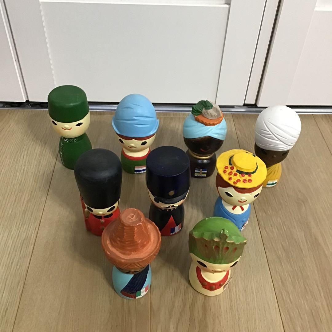 昭和レトロ　1970年 大阪万国博覧会　参加国　陶器　貯金箱　９個　コレクション