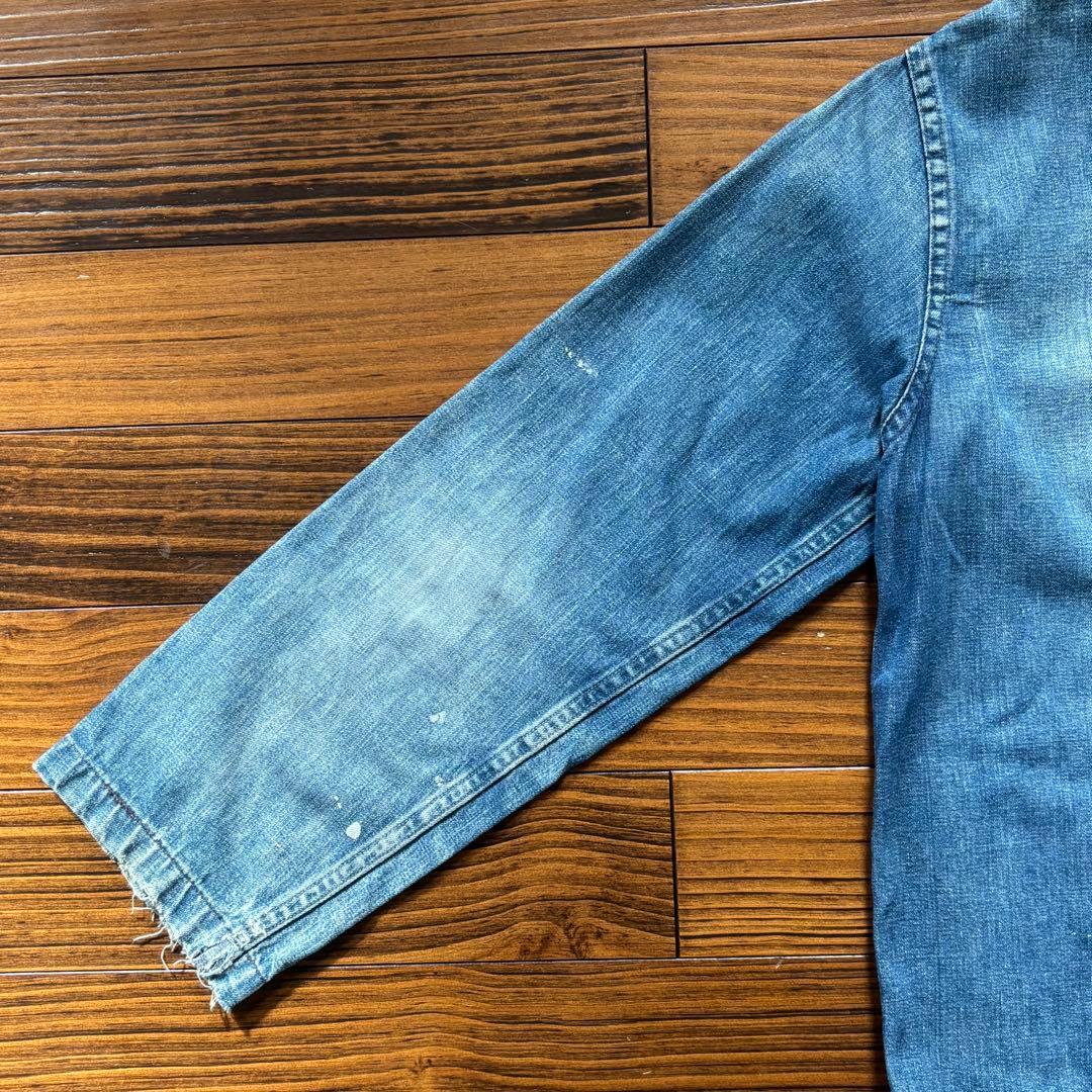 セ*ド様 40s USNAVY ショールカラー カバーオール ステンシル　ヘチマ