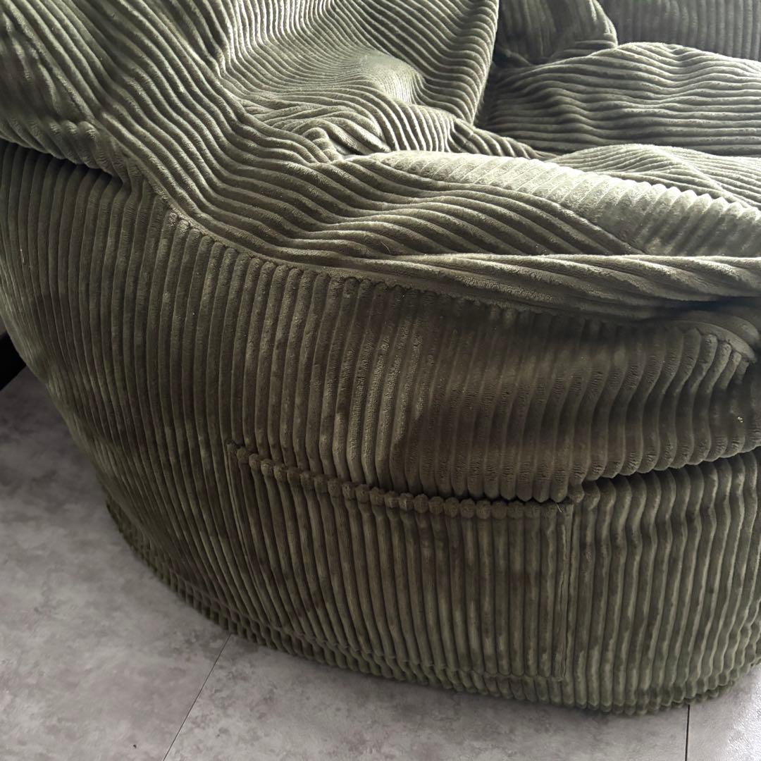 LOOSY HUGME 1人掛けビーズソファ オリーブ