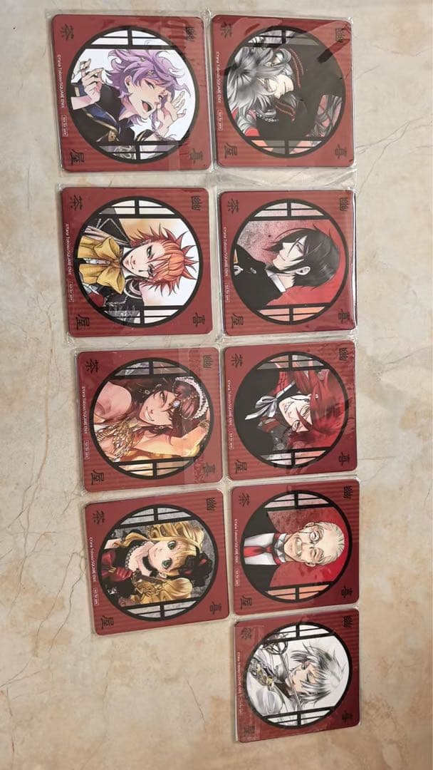黒執事 幽喜茶屋 京まふ２０１６ コースターセット 9枚