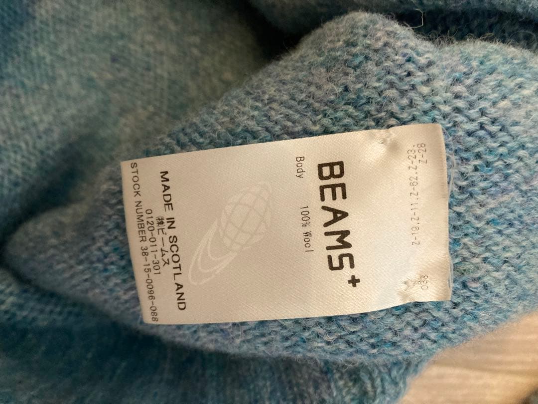 も*り様 【美品】百名品 BEAMS PLUSシエットランドウールニットセーター