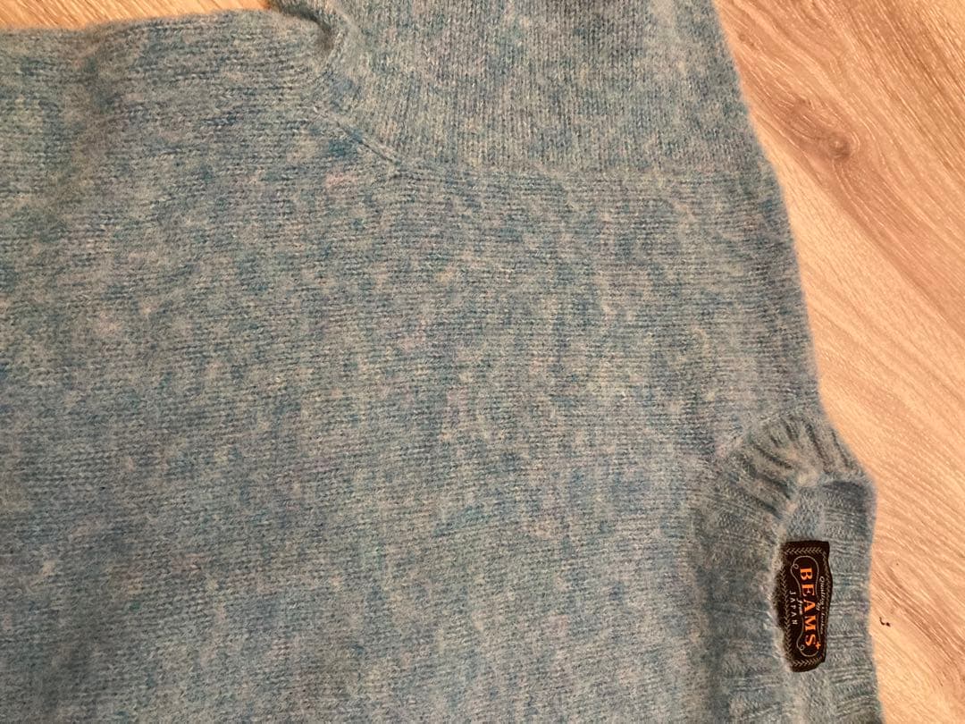 も*り様 【美品】百名品 BEAMS PLUSシエットランドウールニットセーター