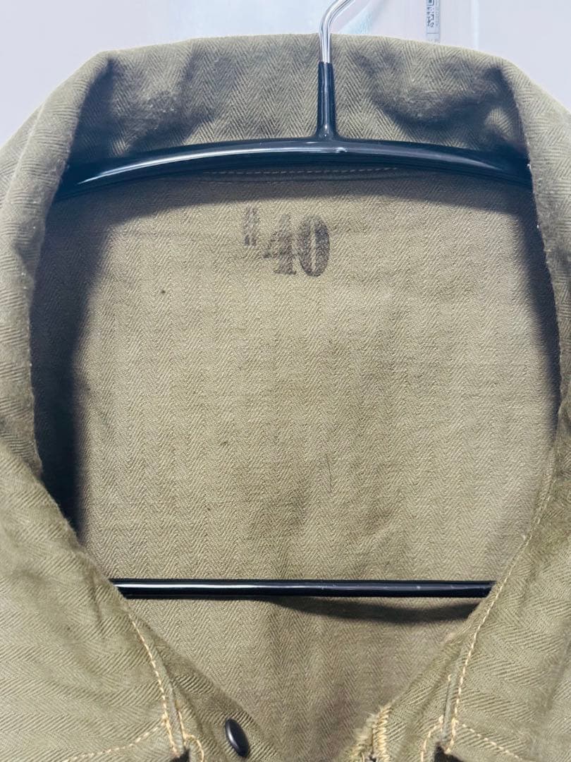 週末価格 バズリクソンズ USMC ヘリンボーン ユーティリティJKT 40