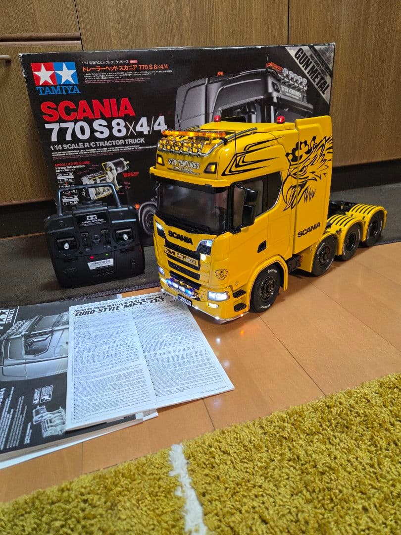 タミヤ1/14 スカニア　770S 8×4/4 フルオペレーション
