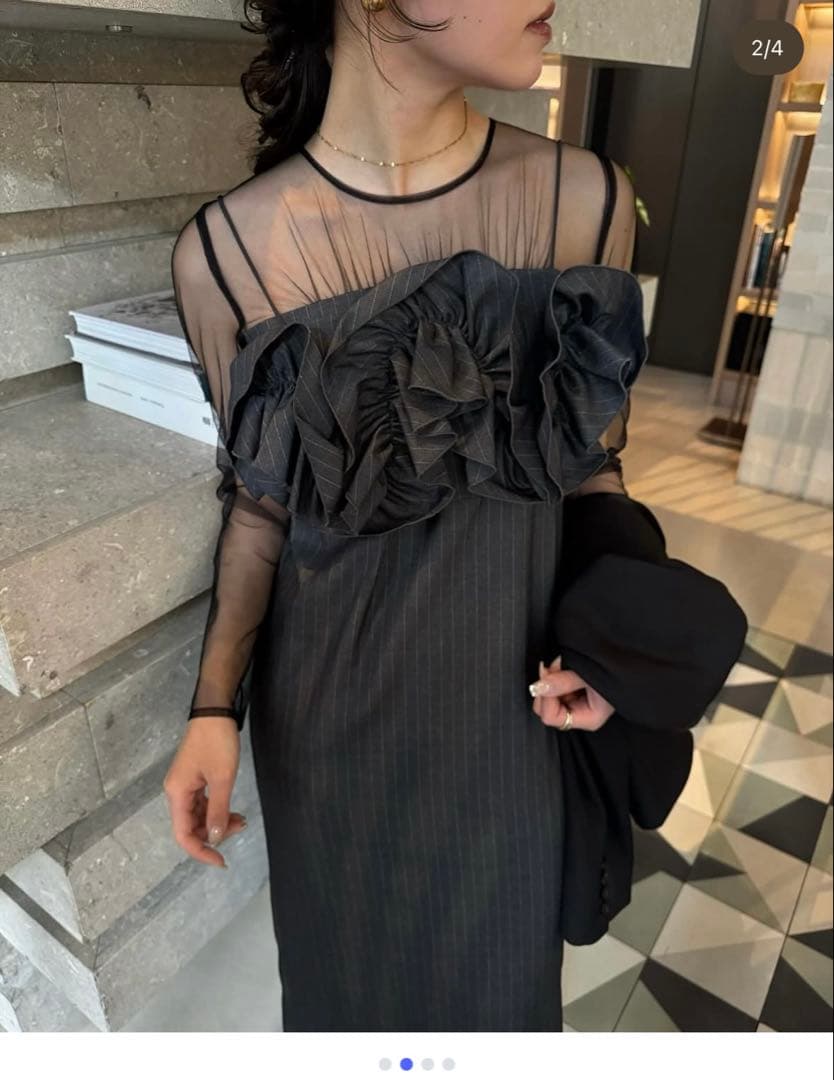 スーツ・フォーマル・ドレス RyoLE'RURE Wavy frill bustier