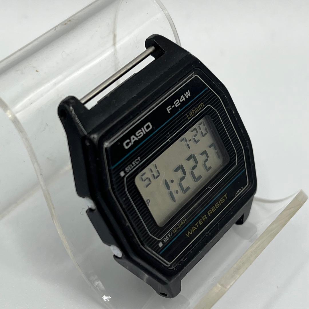 超レア！1980年代 CASIO カシオ デジタル文字盤 F-24W 電池交換済