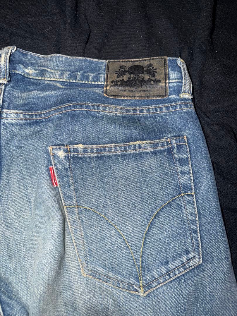 hysteric glamourライトブルーダメージデニムパンツ