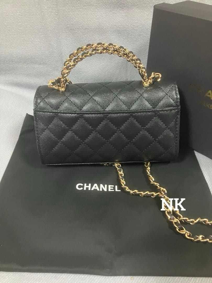 チェーンウォレット　シャネルノベルティ　ショルダーバッグ　VIP ブラック