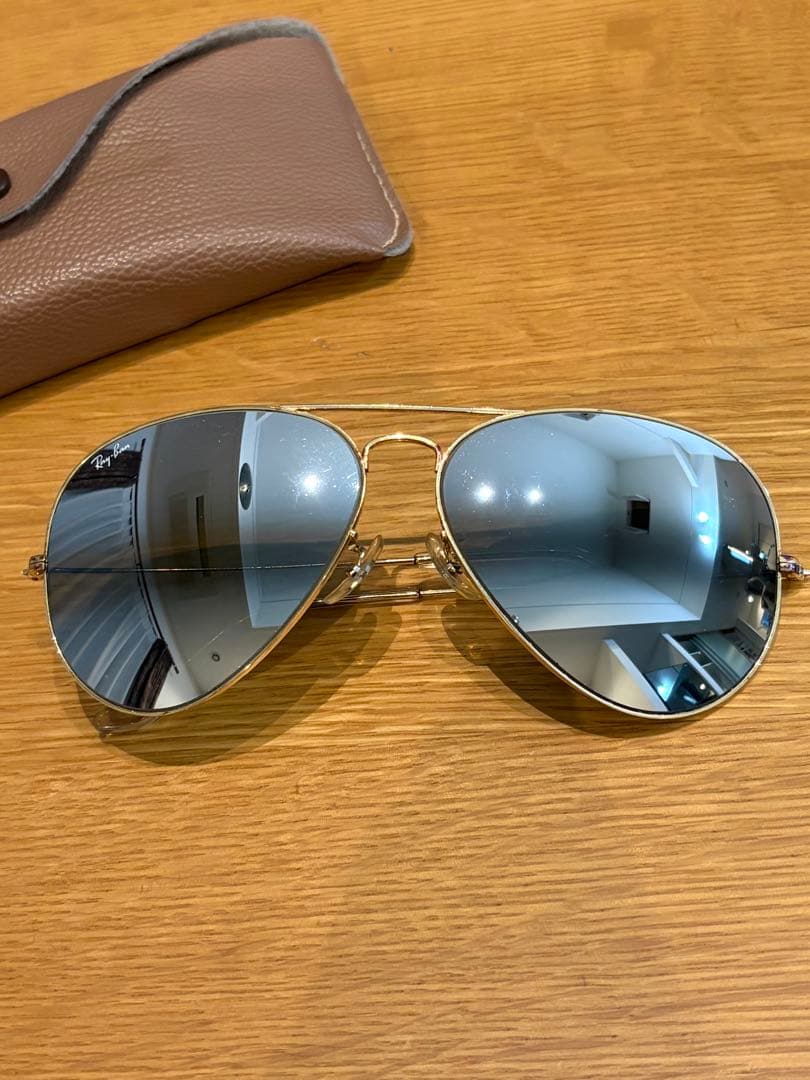 廃盤　B&L Ray-Ban Aviator サングラス ミラーレンズ 62mm