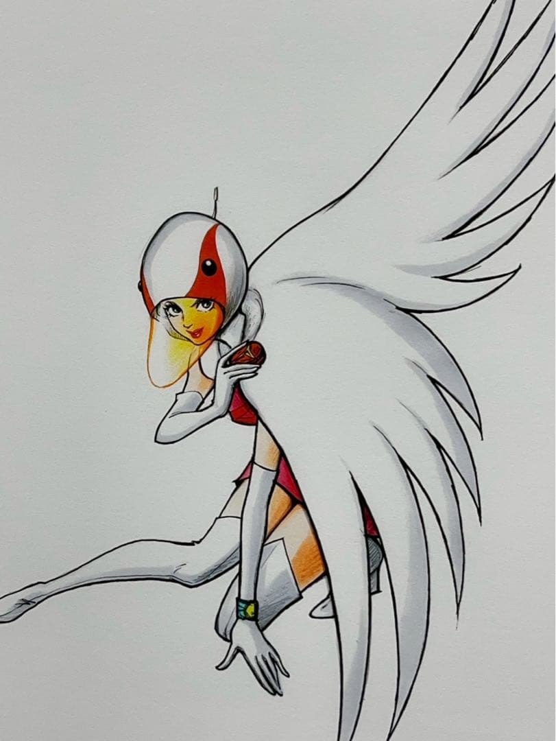 【真作保証】吉田すずか ガッチャマン 白鳥のジュン ジークレー 直筆サイン