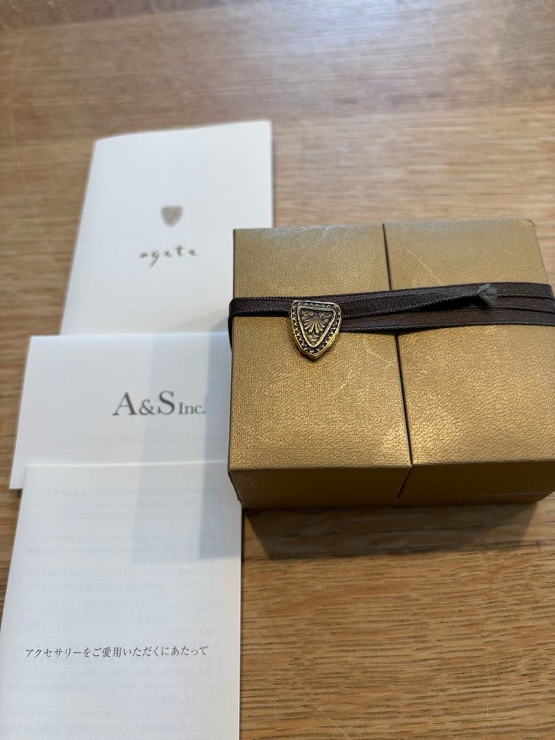 【くまちえページ】agete K18YG ピアス　片耳