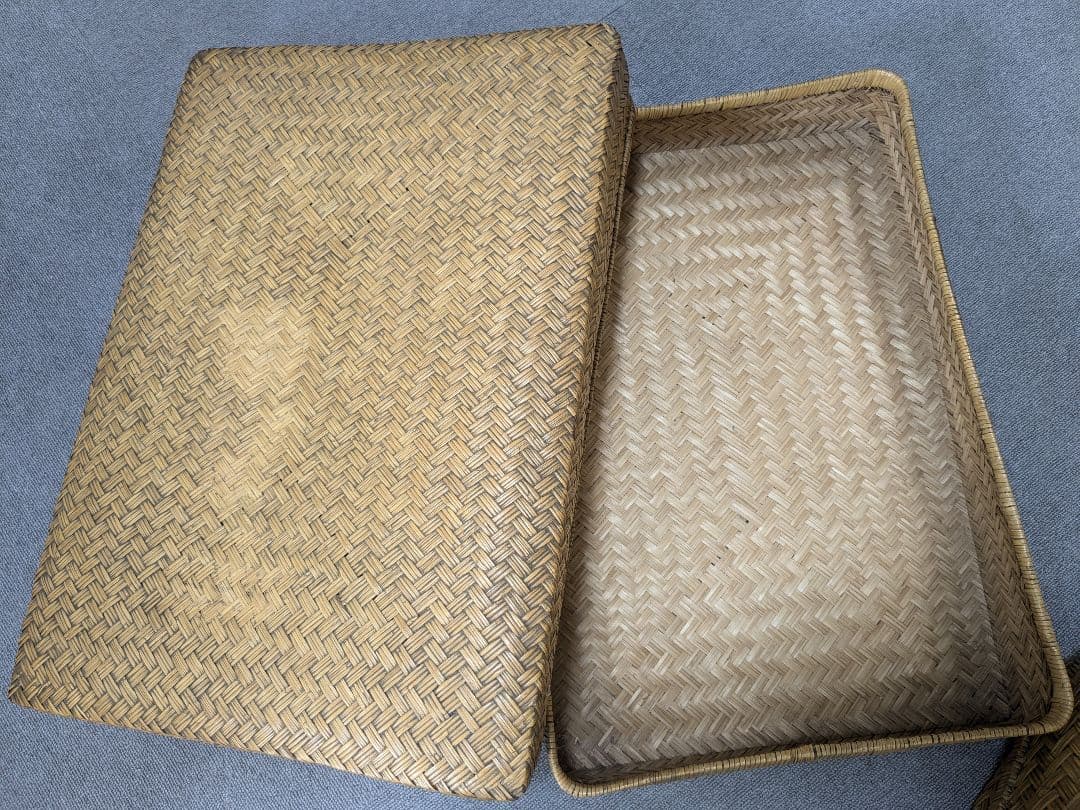 【昭和レトロ】 行李 2個セット 籠 古道具 アンティーク ヴィンテージ