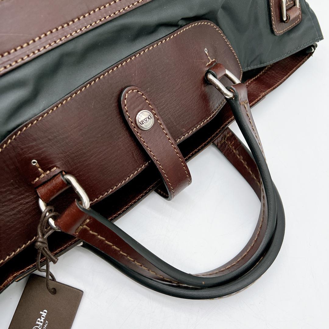 タグ付き 極美品 ダニエル&ボブ　2WAYバッグ　ナイロン　レザー　f387