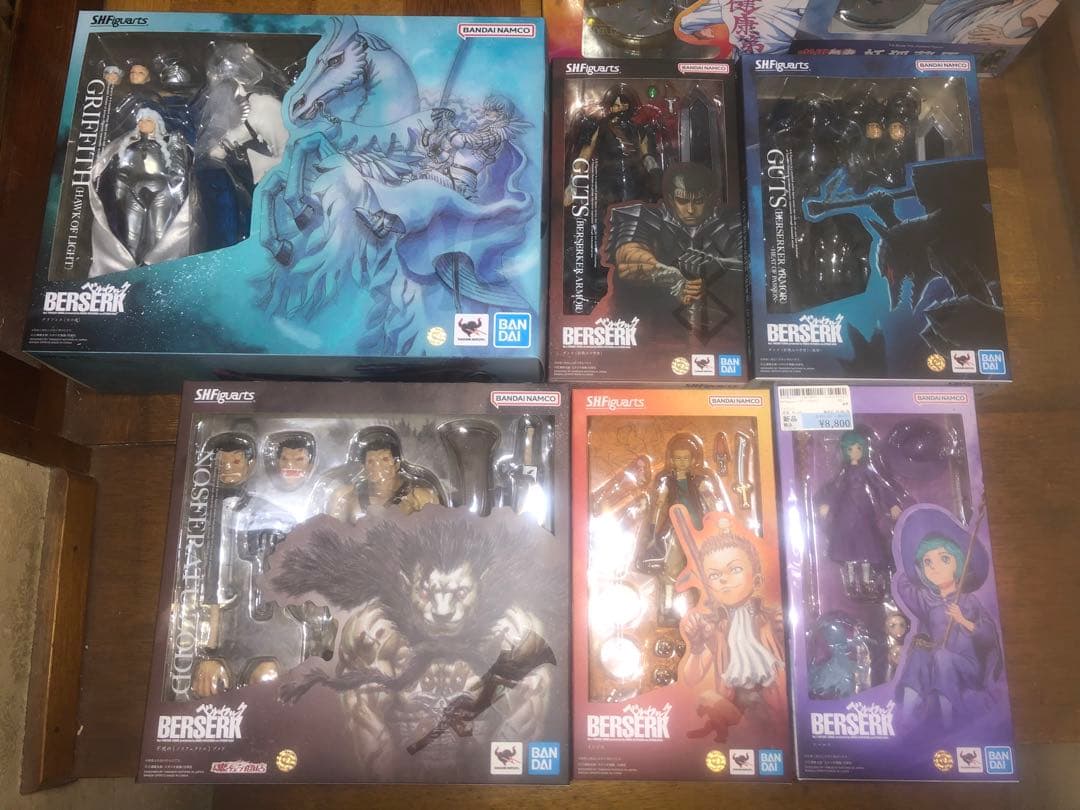 新品　未開封　S.H.Figuarts ベルセルク　フィギュアアーツ　6体セット