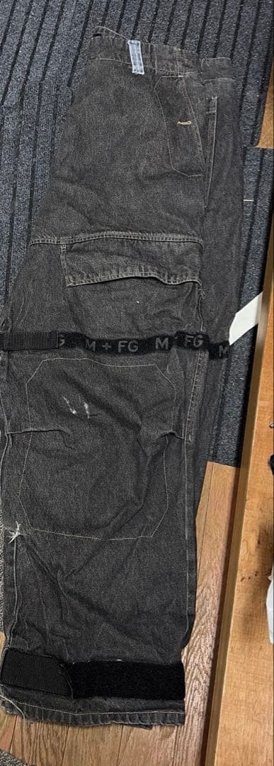 ち*こ様 ジルボー　シャトルパンツ　 ブラックデニム b-boy w112cm