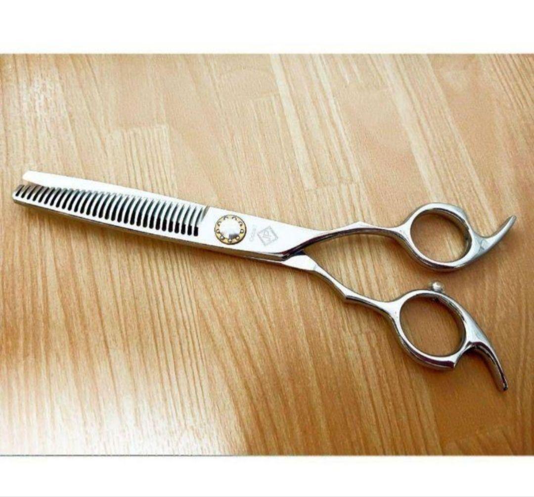 両面使えるプロ用セニングシザー理美容師スキバサミ☆トリマートリミングペット全部可