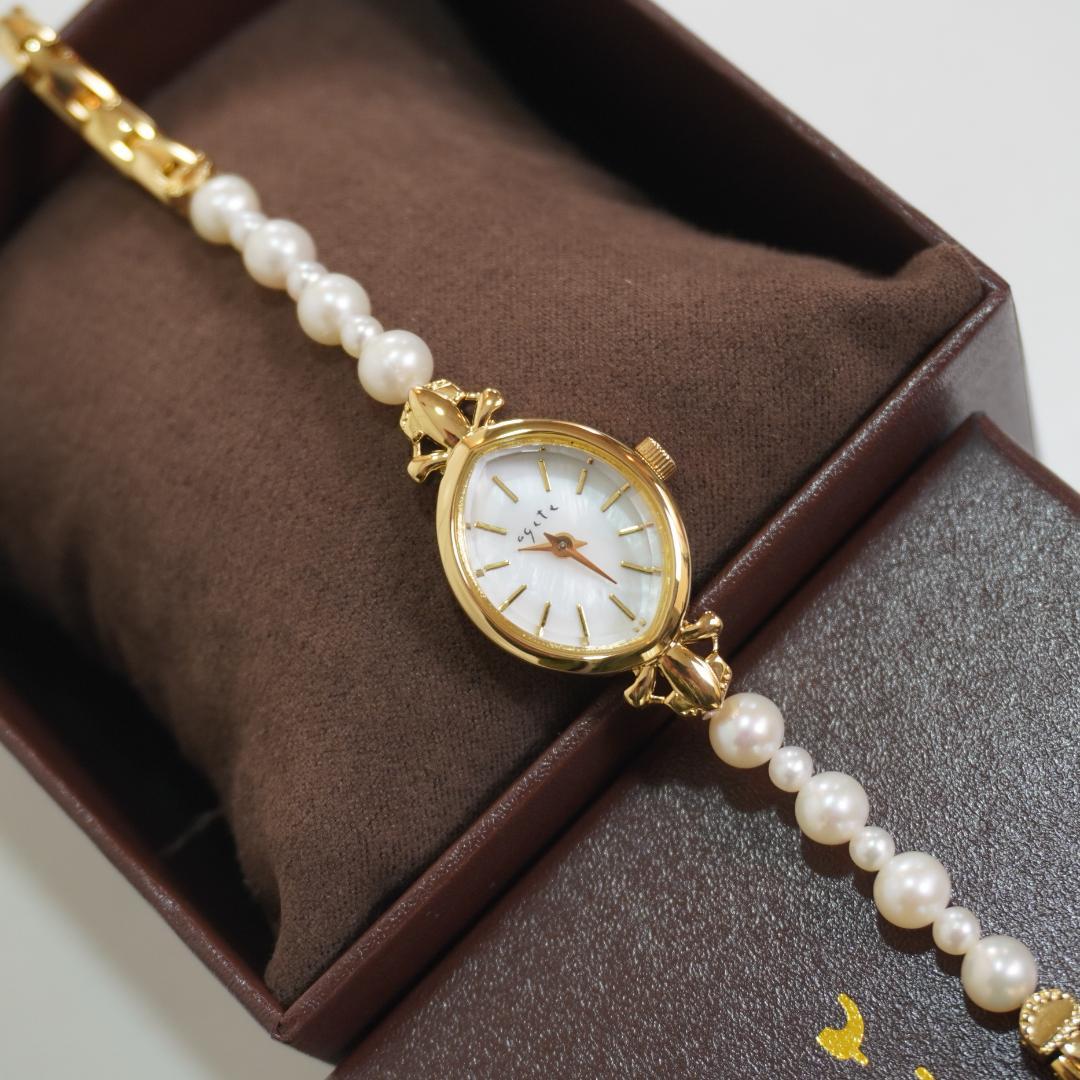 ◆◇agete◇◆ アガット　　腕時計　　パール　　シェル文字盤