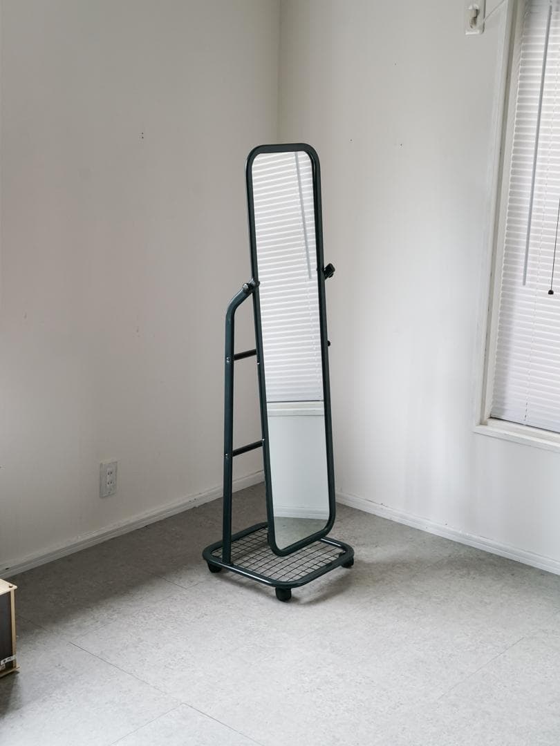 80-90s スタンドミラー 姿見 ミニマル レトロモダン ヴィンテージ