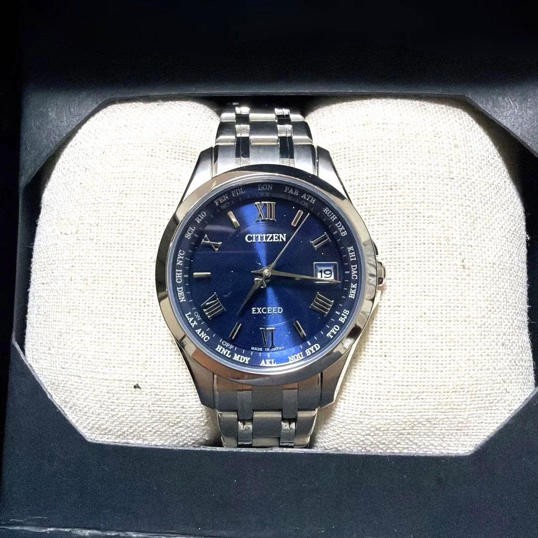シチズンエクシードEXCEED エコドライブ 電波時計