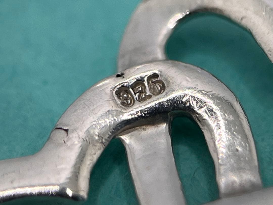 c449 ティファニー　1990 トリプルハート　バングル　シルバー　925