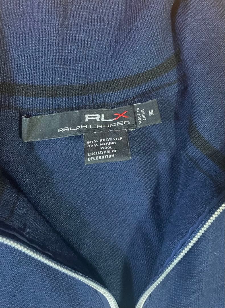 RLXゴルフ プルオーバーニット 紺 ラルフローレン L US:M 48 46