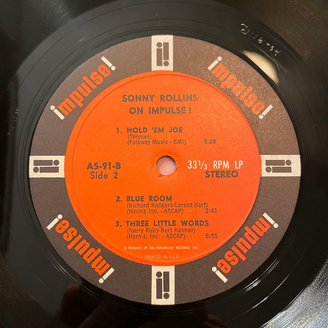 ソニーロリンズ USオリジナル VANGELDER刻印 ジャズ　レコード