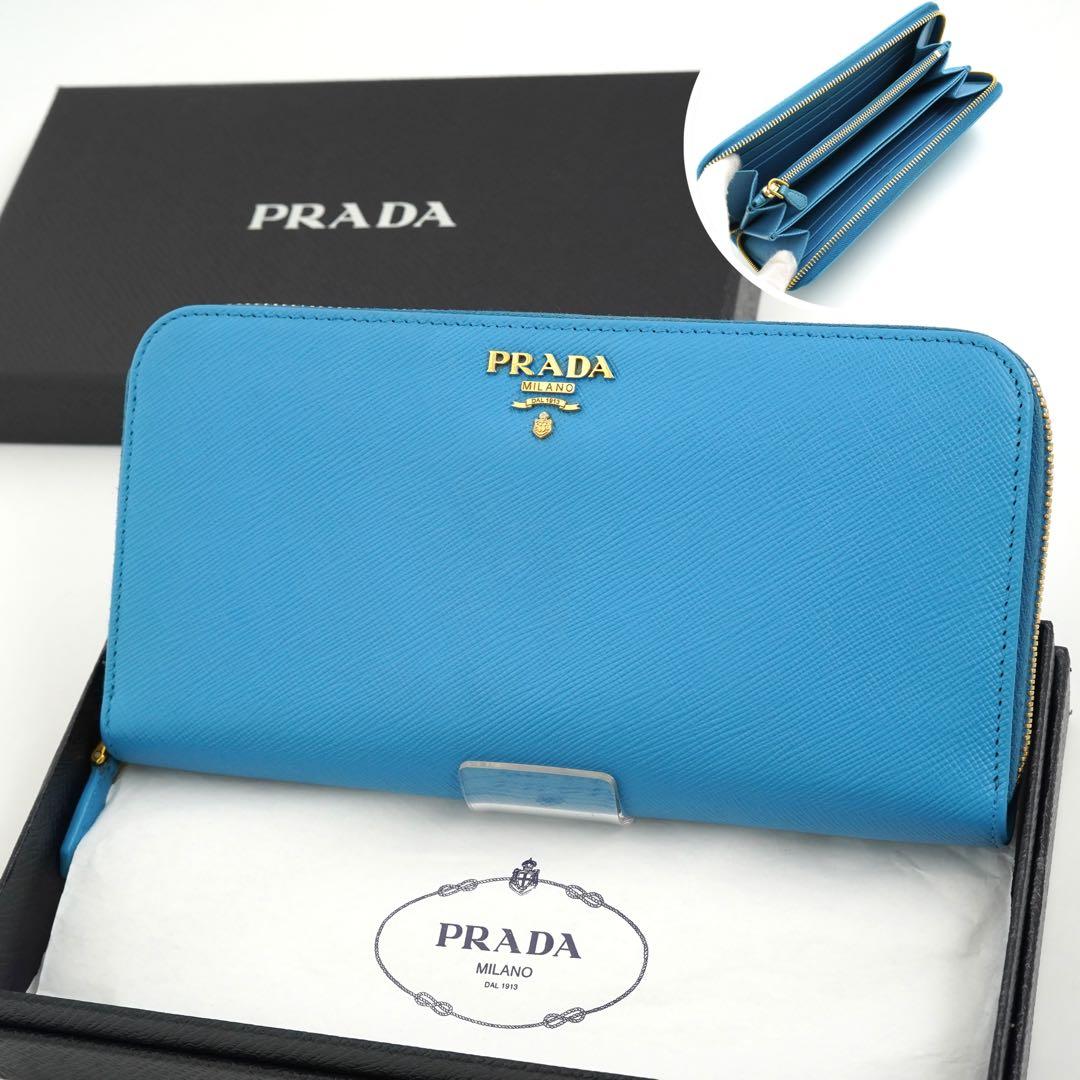 ✨未使用展示品・箱付き✨　PRADA 長財布　サフィアーノ　ラウンドファスナー