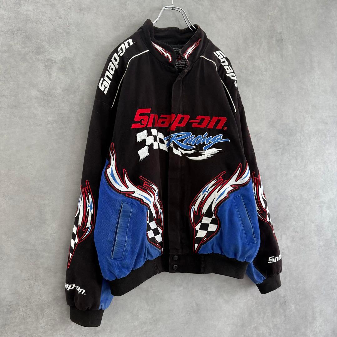CHOKO Snap-on スナップオン 刺繍レーシングジャケット L