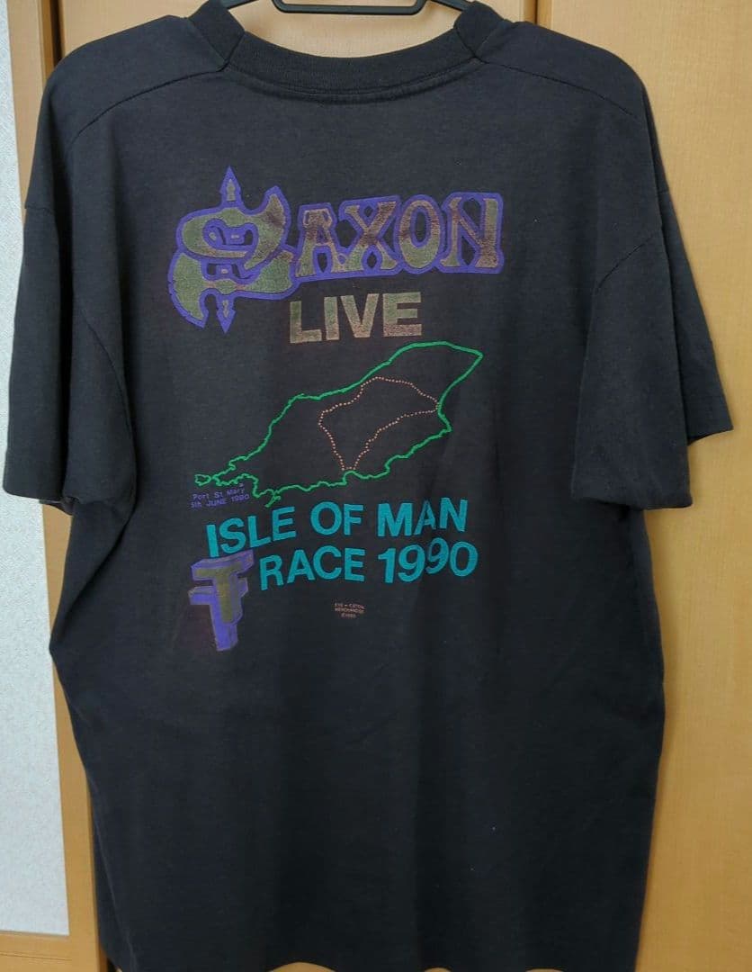 SAXON Isle of Man Live Tシャツ 1990