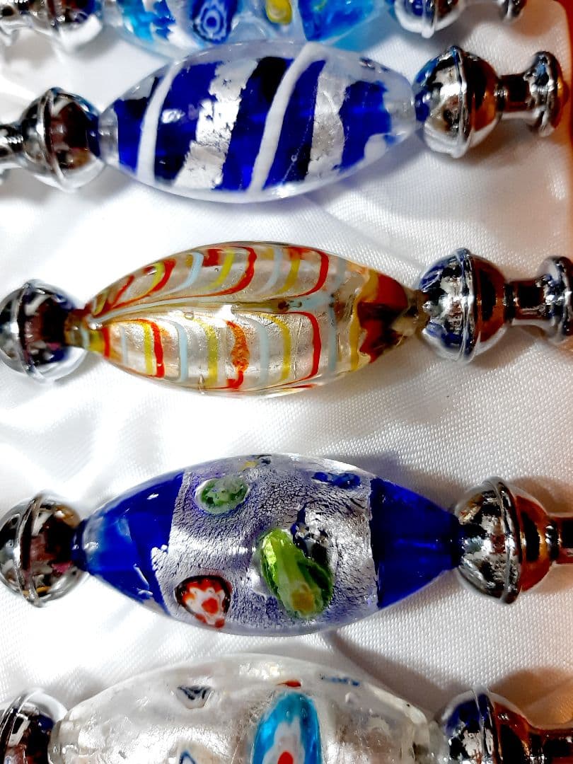 １２本セット　新品　クリスマス　キラキラ　ぷっくり イタリアベネチアンガラス調